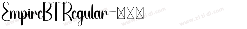 EmpireBT Regular字体转换